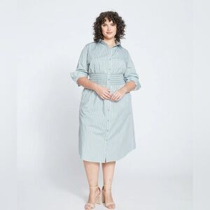 Universal Standard Green Stripe Dress